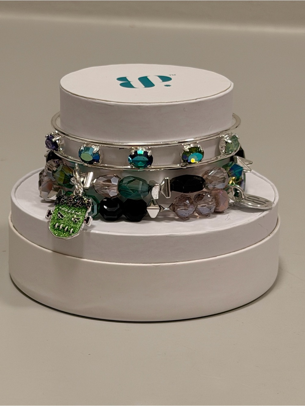 Bomb Party NWT! “May I be Frank with you?” Halloween Retro Bracelet Stack!
